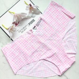 NWT PINK VICTORIA'S SECRET NO-SHOW SMOOTH HIPHUGGER PANTY IN PINK BUBBLE & WHITE